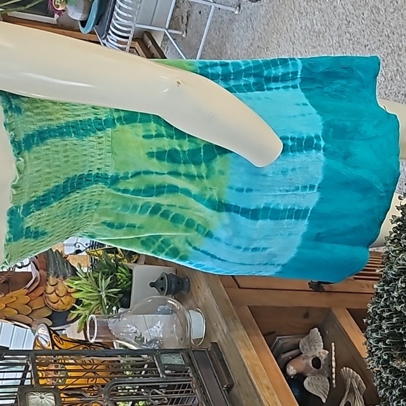 Cute stretchy swimming cover up terry towel dress sundress size small - Picture 6 of 7